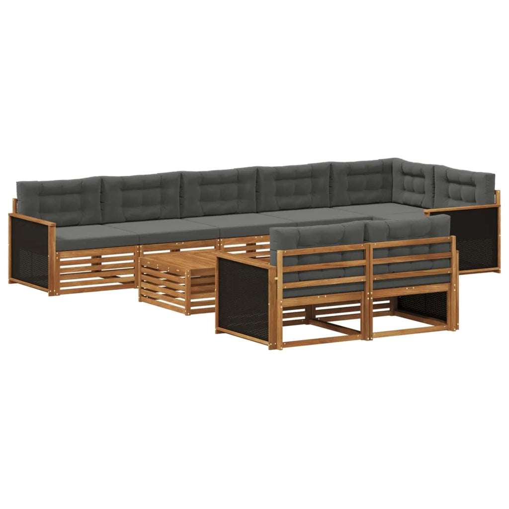 Set di divani da esterno 9 pz 3383525