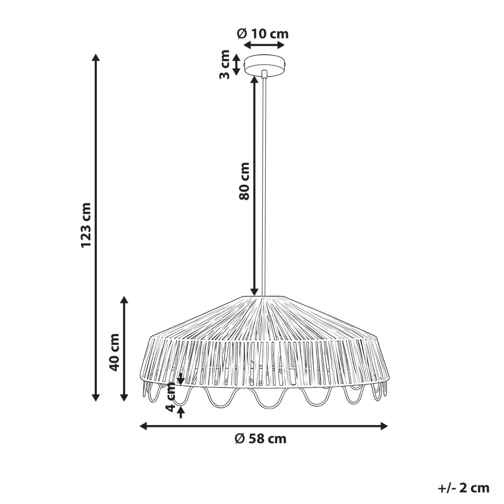 Lampada a sospensione in rattan e rafia naturale Lampada da soffitto Sala da pranzo Soggiorno Stile boho Tessuta a mano