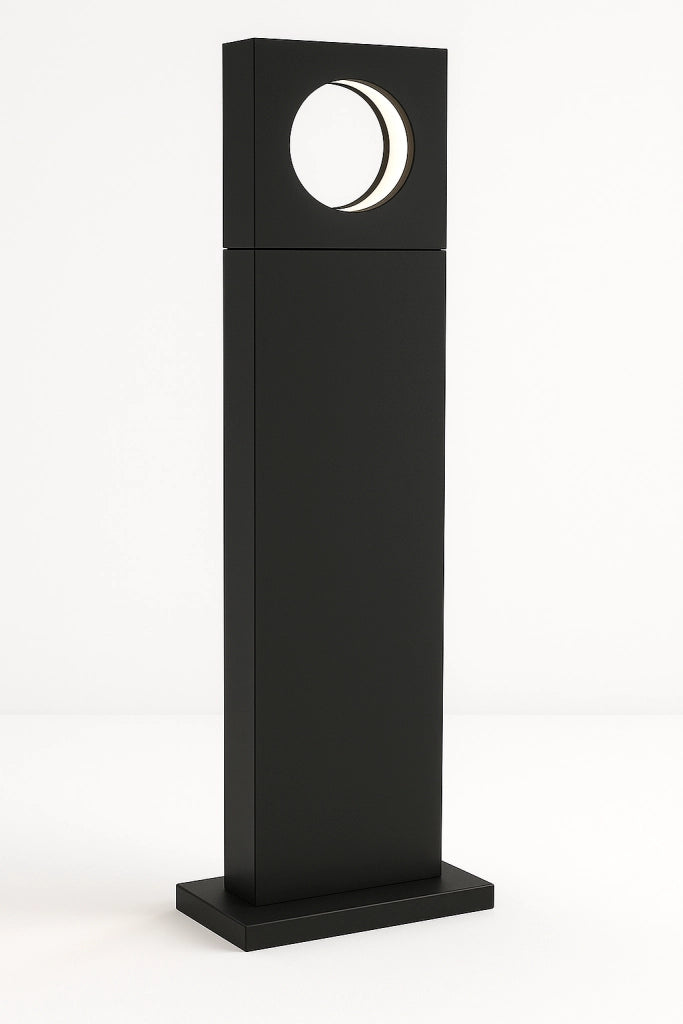 Lampione LED da Giardino 12W IP65 – Nero, Bianco o Grigio con Luce Calda, Naturale o Fredda Colore della luce: Luce fredda, Color: Nero