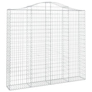 Cesto Gabbione ad Arco 200x30x180/200 cm Ferro Zincato