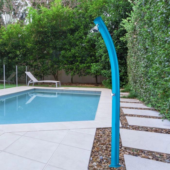 Doccia solare da giardino JOLLY CURVA 25 LITRI, in alluminio - Doccia Solare Da Giardino Jolly Curva 25 Litri, In Alluminio Colore Sabbia