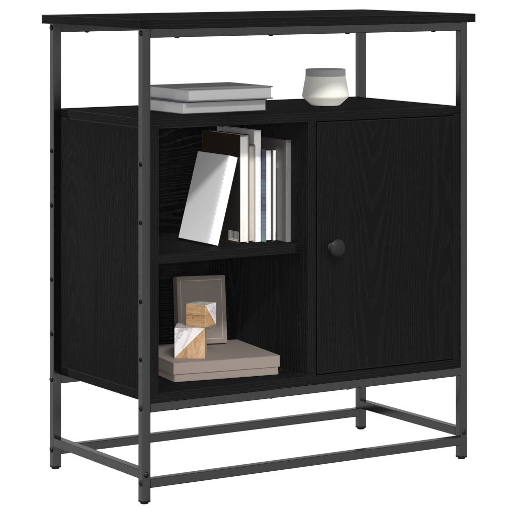 Credenza Rovere Nero 69 x 35 x 80 cm Legno multistrato 862981