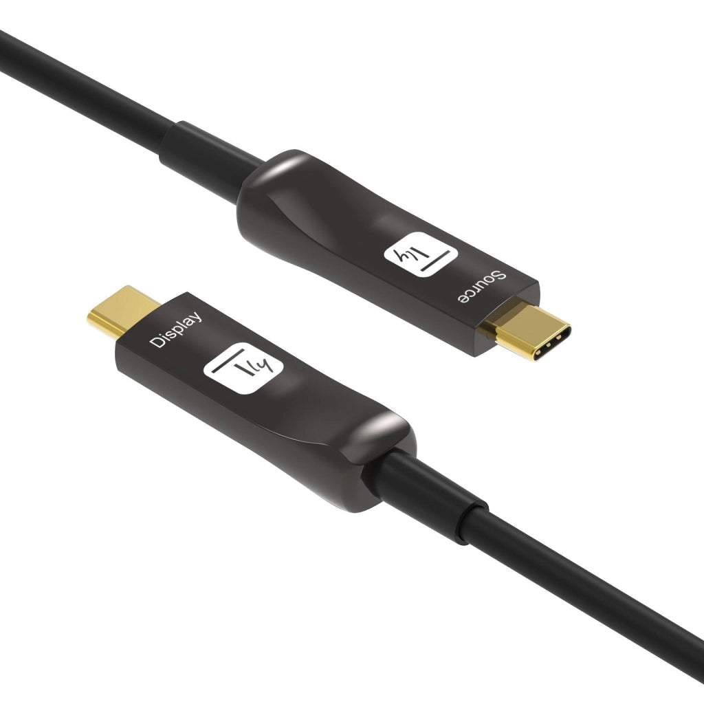 Cavo Audio/Video Ottico Attivo USB-C M/M AOC Fibra Ottica 4K 30m