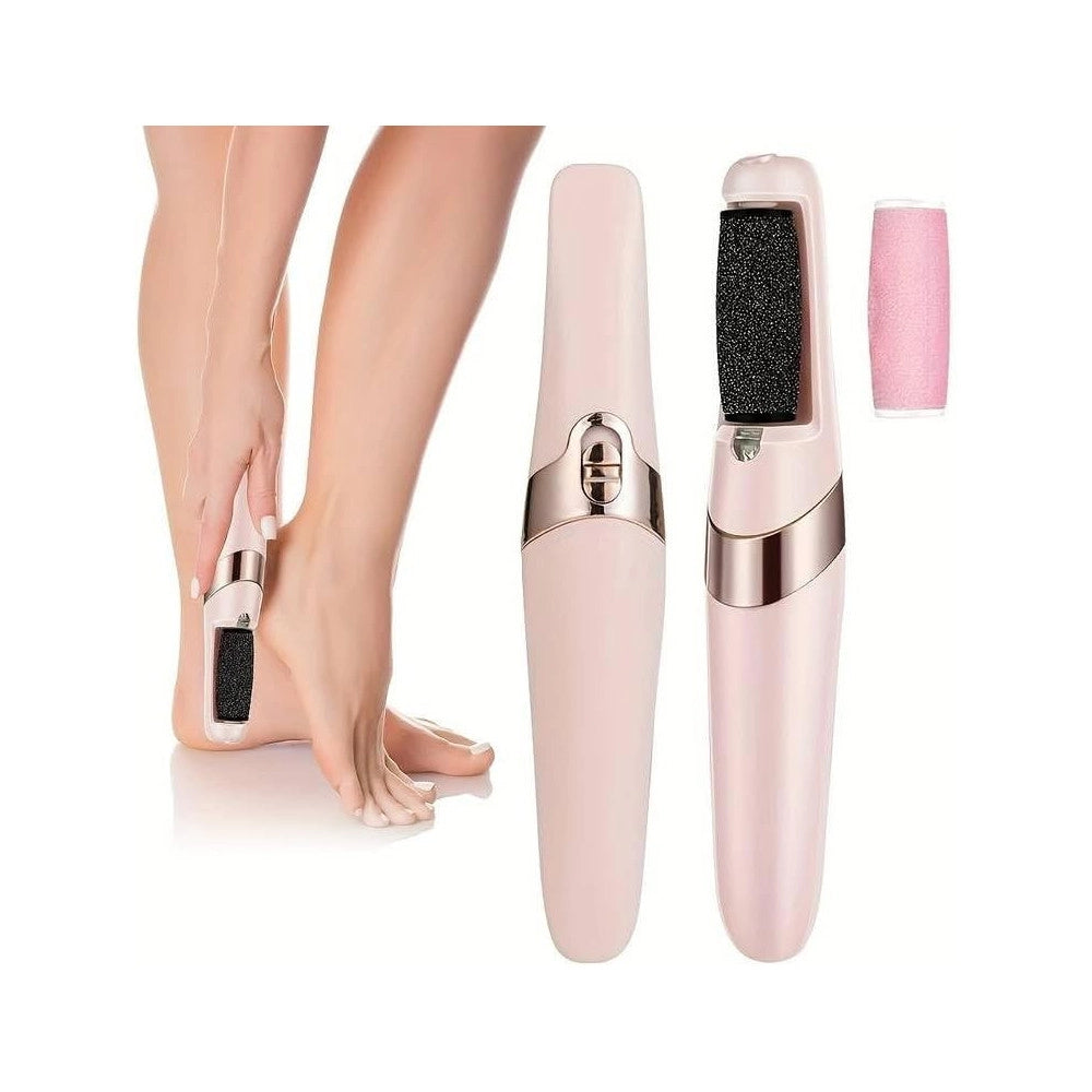 Trade Shop - Pedicure A Batteria Ricaricabile Elimina Calli Rimuovi Duroni Piedi Esfoliante -