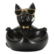 Vassoio Cane 13, Nero, Poliresina, 18,5x20,5x20 cm
