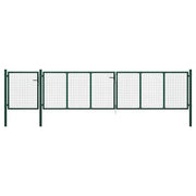 Cancello per Giardino in Acciaio 500x100 cm Verde