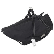 Cappotto Cani con Imbracatura Impermeabile Riflettente Nero L68