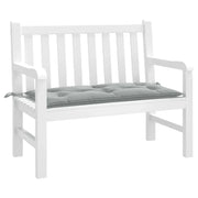 Cuscino Panca Giardino Grigio Chiaro MÃ©lange 100x50x7cm Tessuto