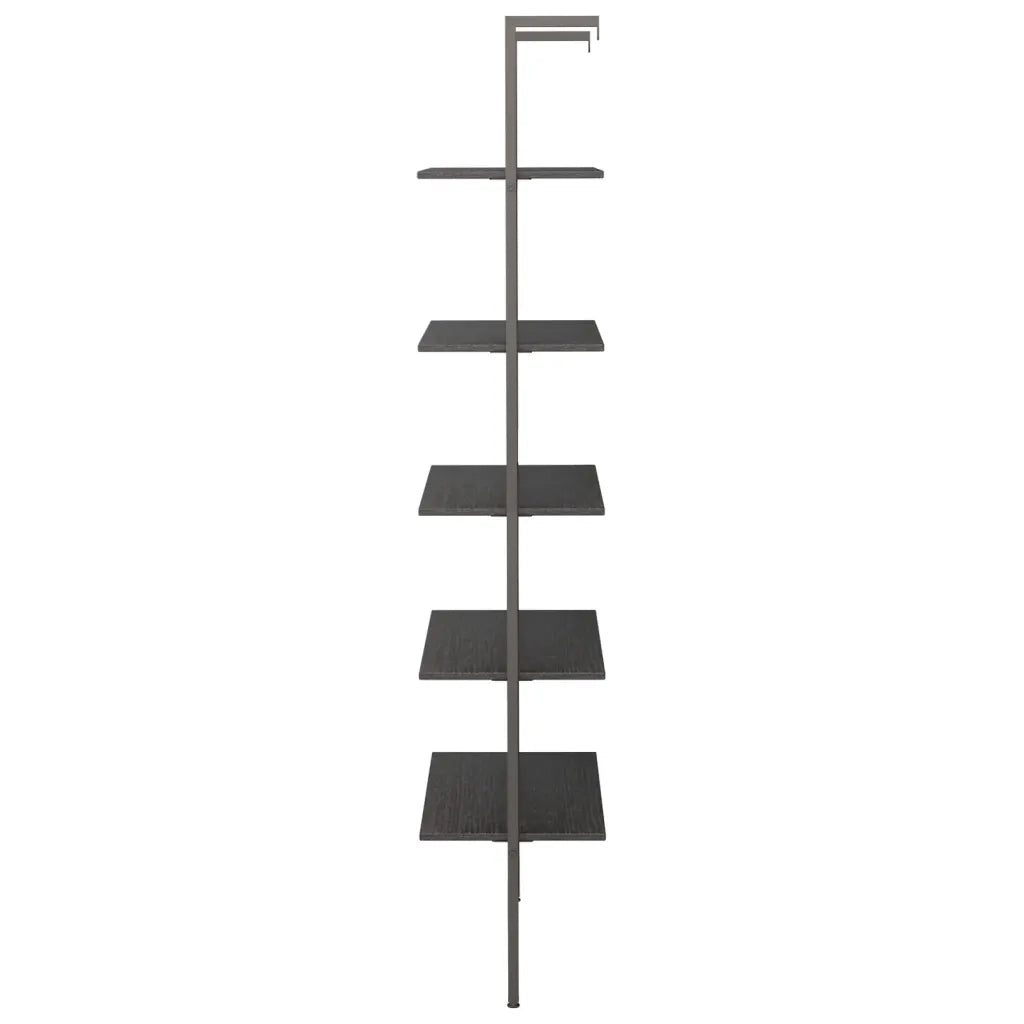 Scaffale Pendente a 5 Livelli Nero 64x35x185 cm 336387