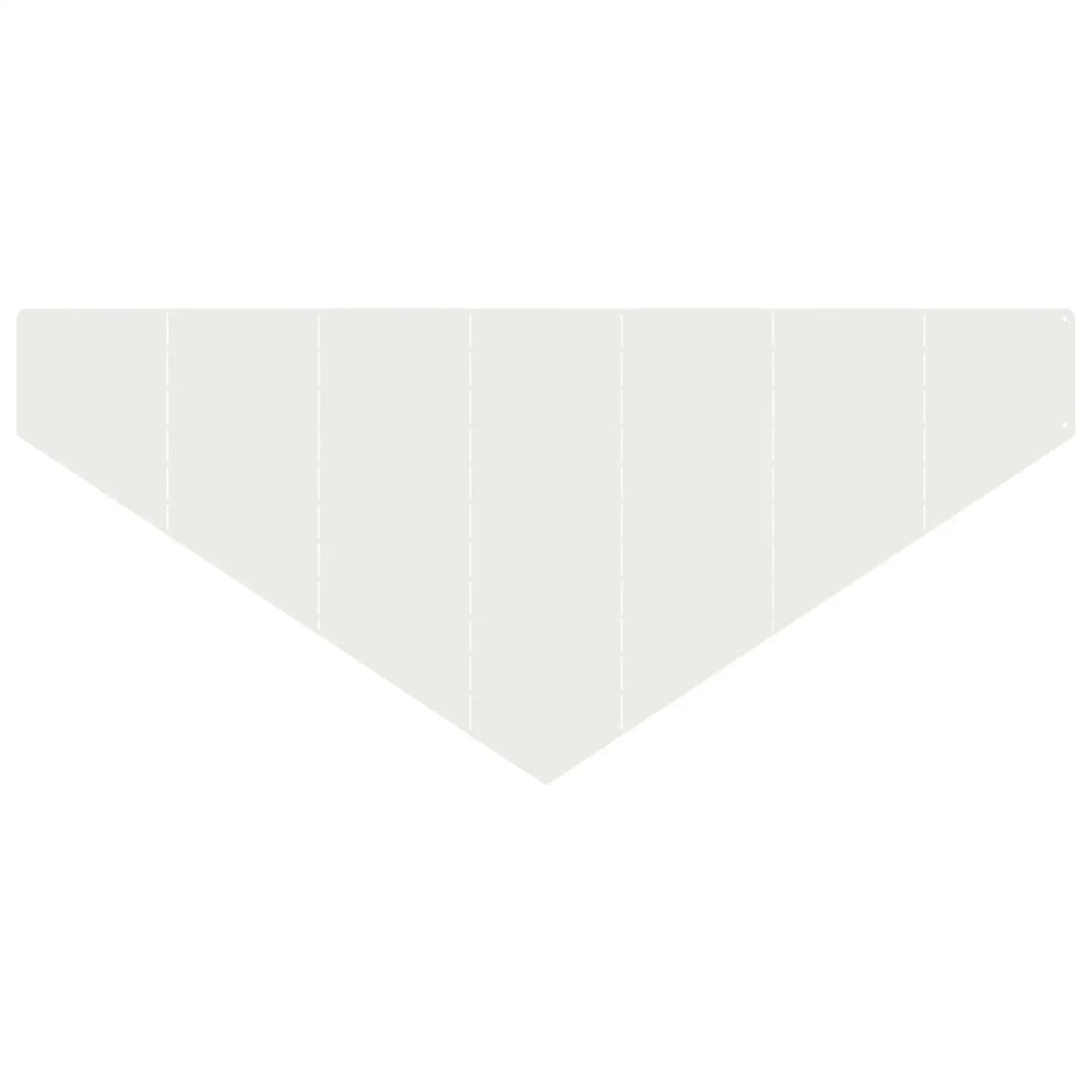 Bordura per Prato 100 x 45 cm Acciaio Bianco 8008891