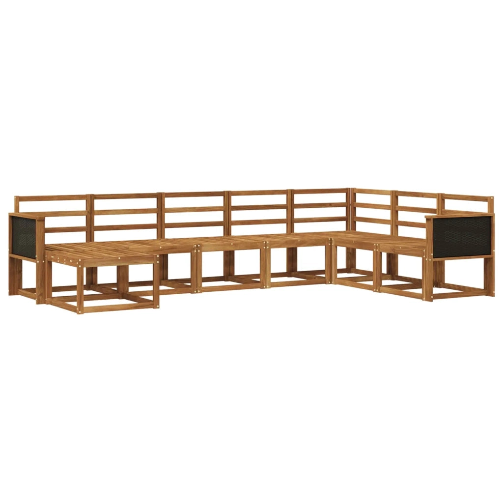 Set di divani da esterno 8 pcs Naturale