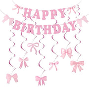 Decorazione di Compleanno per Ragazze - Rosso - Decorazioni - Ideale per Feste di Compleanno - Incluso con Slingue
