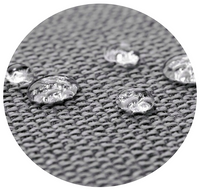 AIO FACTORY Set di cuscini da giardino 120x60x50 cm impermeabile grigio scuro