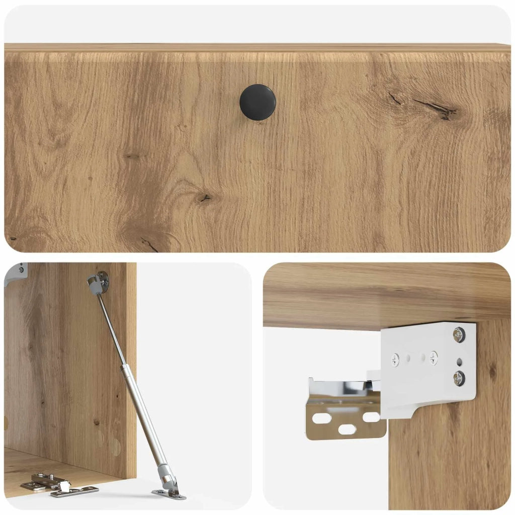 Mobile Porta TV da Muro 98 x 31 x 30 cm Rovere Artigianale 899244