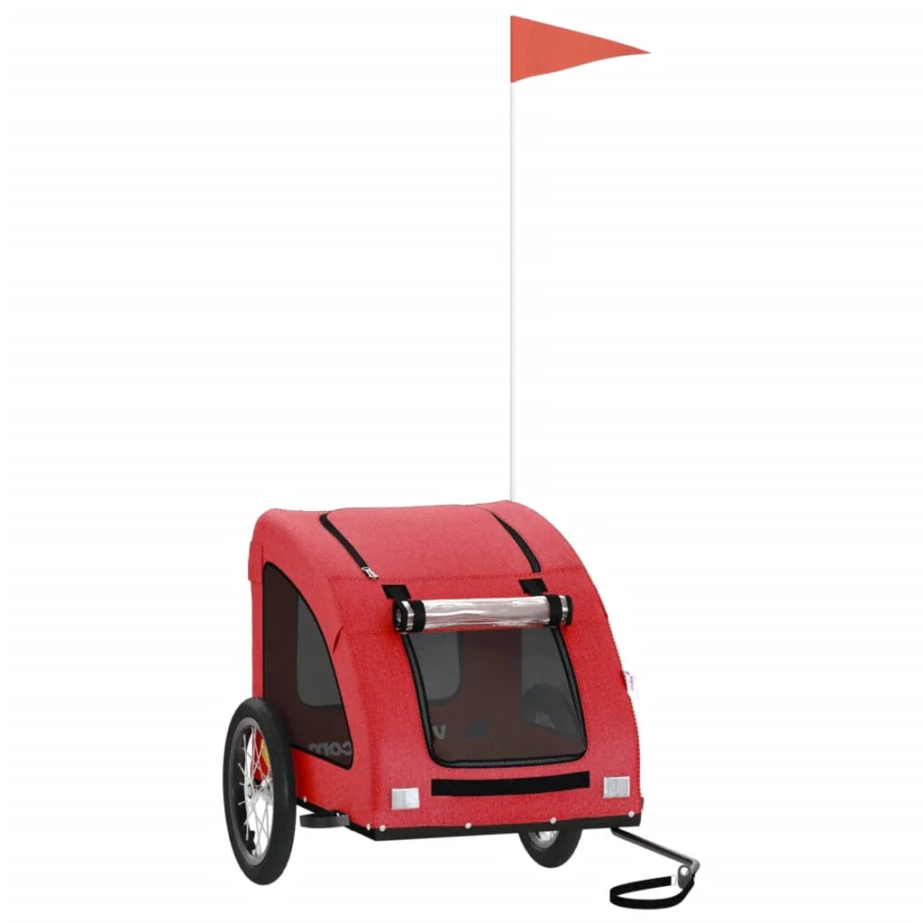 Rimorchio/carrello per animali domestici rosso 02_0044348