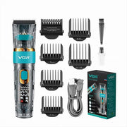 Trade Shop - Tagliacapelli Professionale Rotella Zoom Ipx7 Impermeabile 3 Velocità Vgr V-695 -