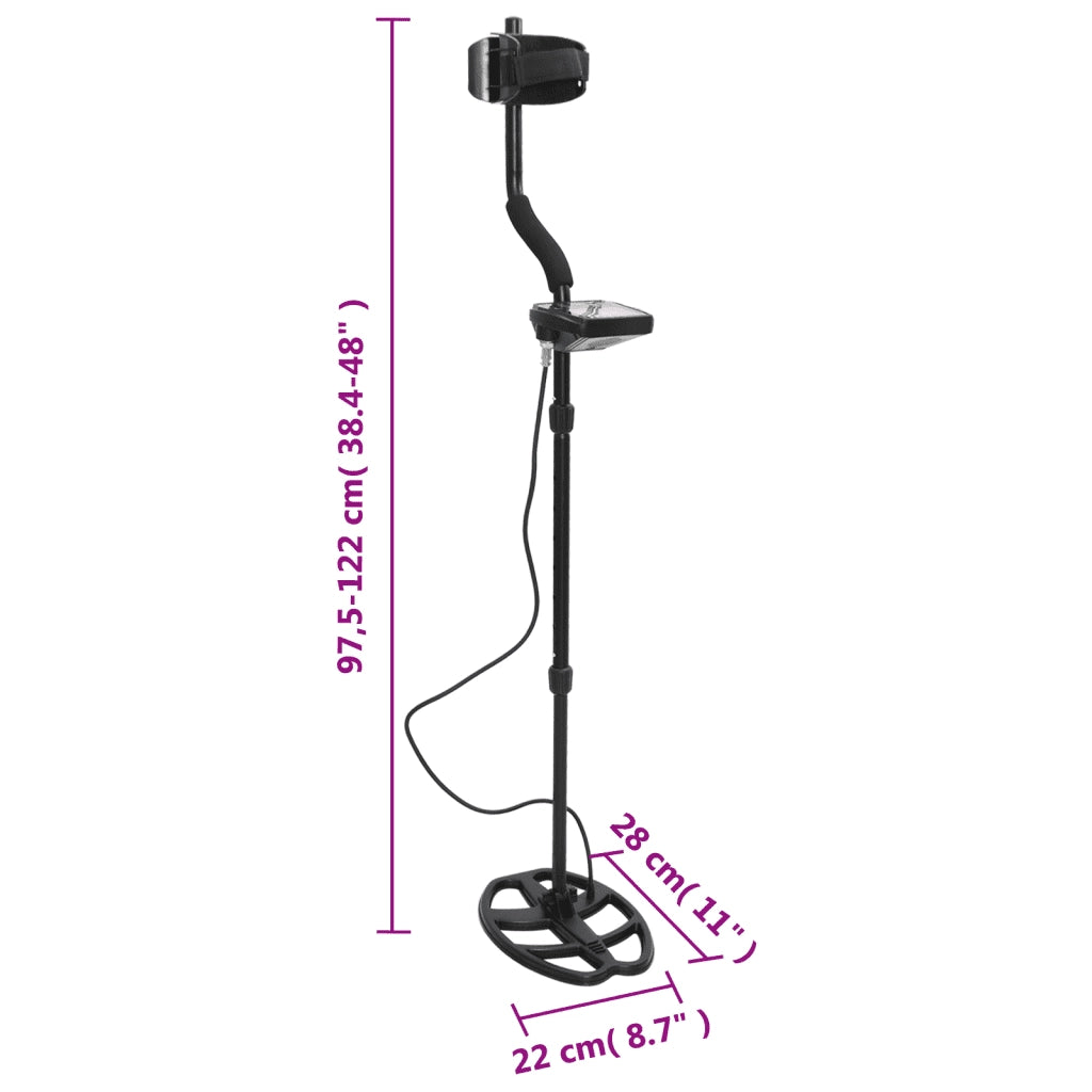 Metal Detector 20 cm ProfonditÃ  Ricerca Schermo LCD