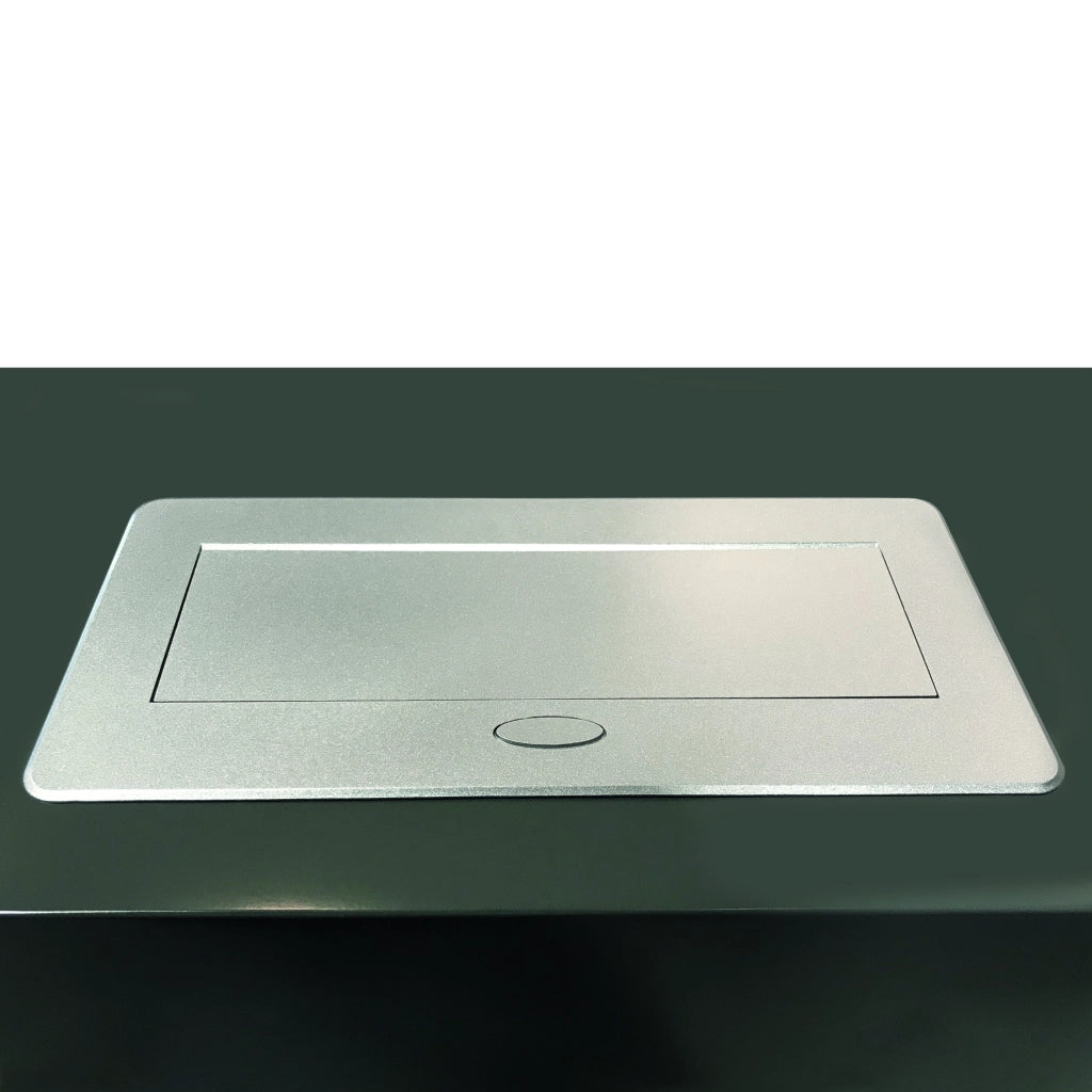 Emuca Multipresa Atom 26 A+C per scrivania, EU, Verniciato alluminio, Acciaio e Tecnoplastica e Zama, 1 u.