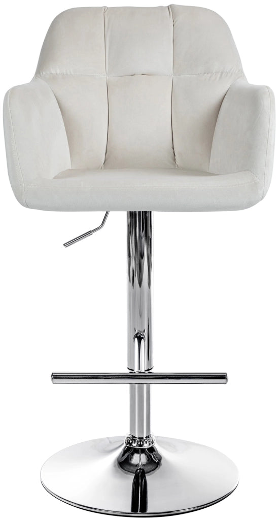 Barhocker Natoma Samt chrom