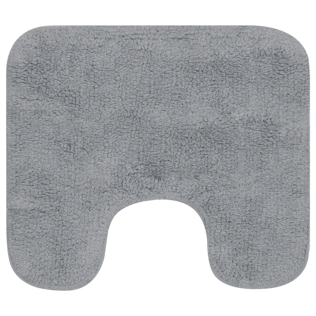 Set Tappetini per Bagno 2 pz in Tessuto Grigio CFW2173465