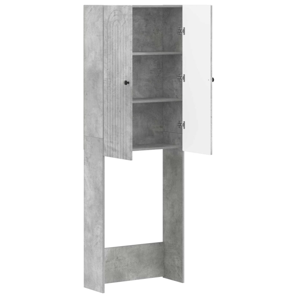 Mobile Bagno ALKMAAR Grigio Cemento 66 x 25,5 x 190 cm 896258