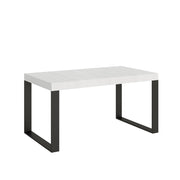 Tavolo allungabile 90x160/420 cm Tekno Bianco Frassino telaio Antracite