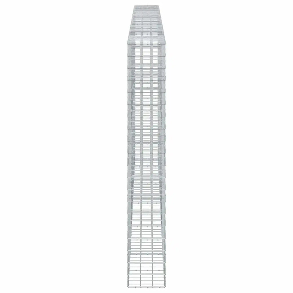 Gabione con filo da 5 mm e rete 10x10 cm 550x30x200 cm 3465173