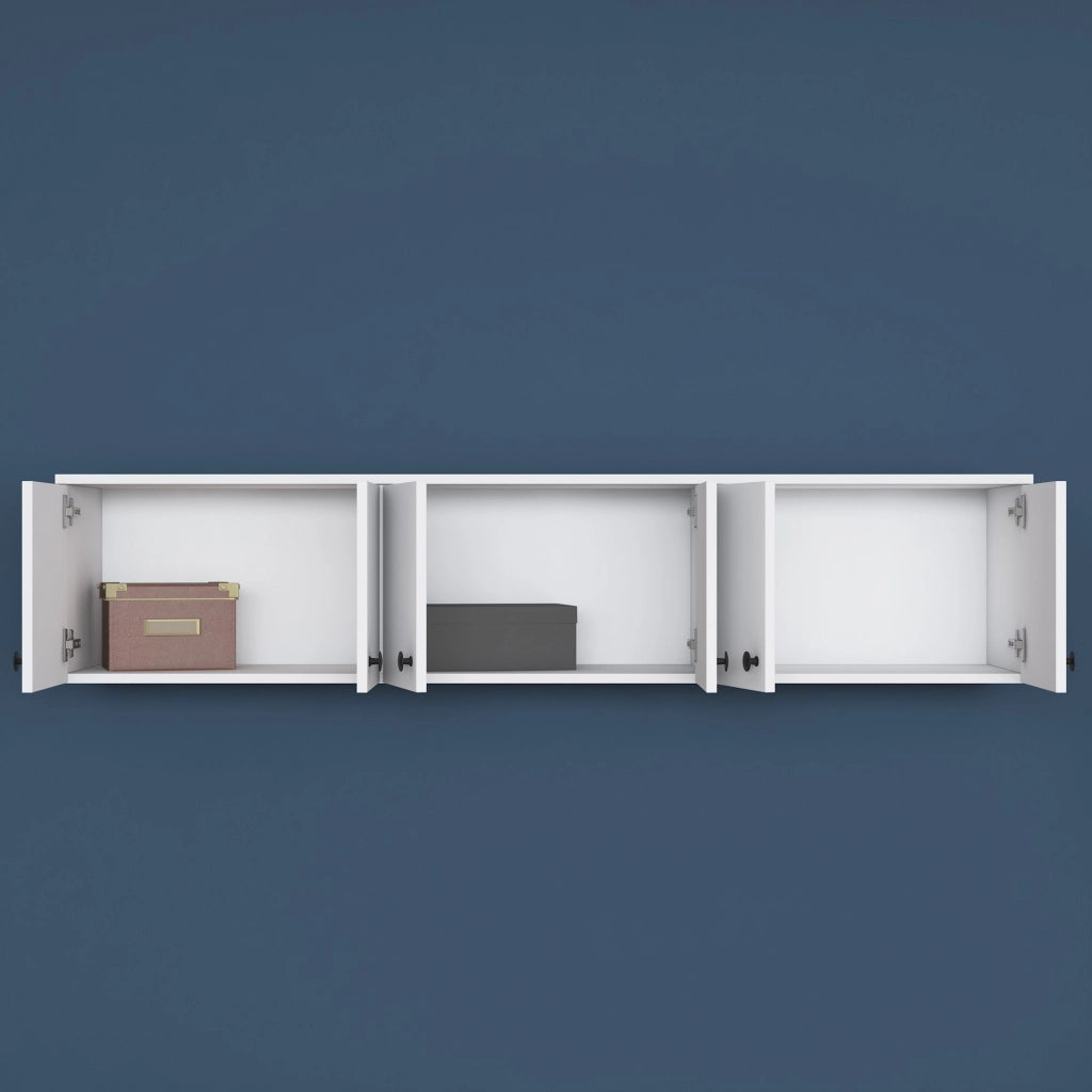 Jelsi, Mobile Pensile 6 Ante, 180x44h cm Bianco