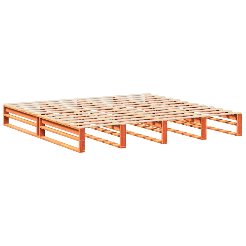 Letto senza Materasso Marrone Cera 180x200 cm in Legno di Pino 3302320