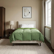 Piumone Completo Annuale Verde 140 x 200 cm Microfibra