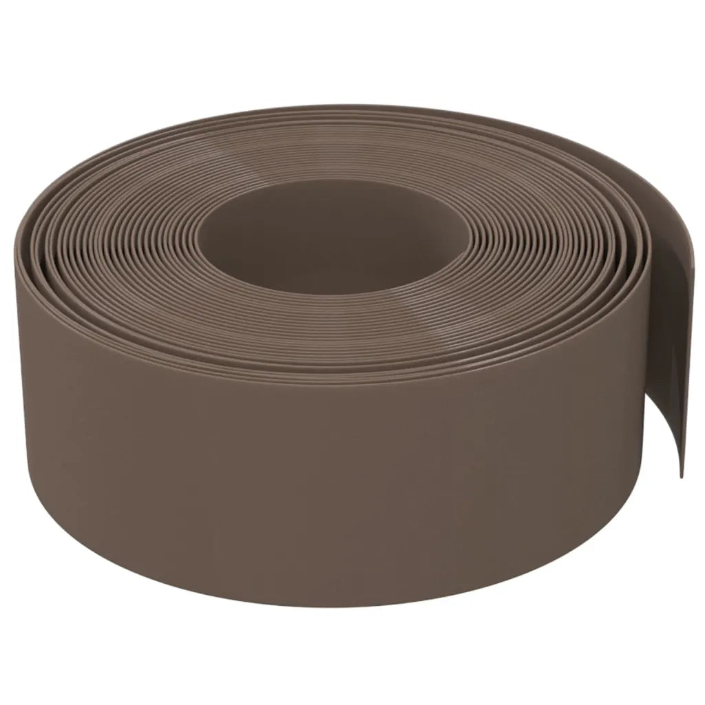 Bordature da Giardino 4 pz Marroni 10 m 20 cm in Polietilene 3155462