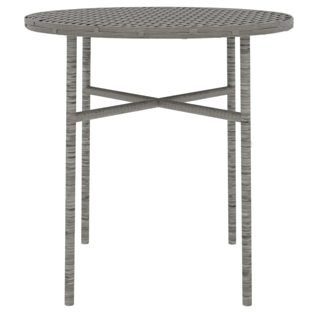 Set Mobili da Pranzo per Giardino 3 pz | Set Salotto da Giardino in Polyrattan Grigio