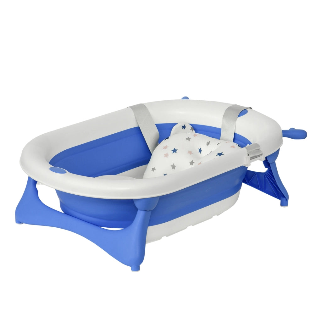 Lettino per Bambini Pieghevole ¨C zephmum ¨C Blu 81.5x50.5x23.5 cm