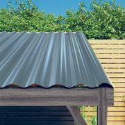 Pannelli Tetto 36pz Acciaio Zincato Grigio 60x36cm 319129