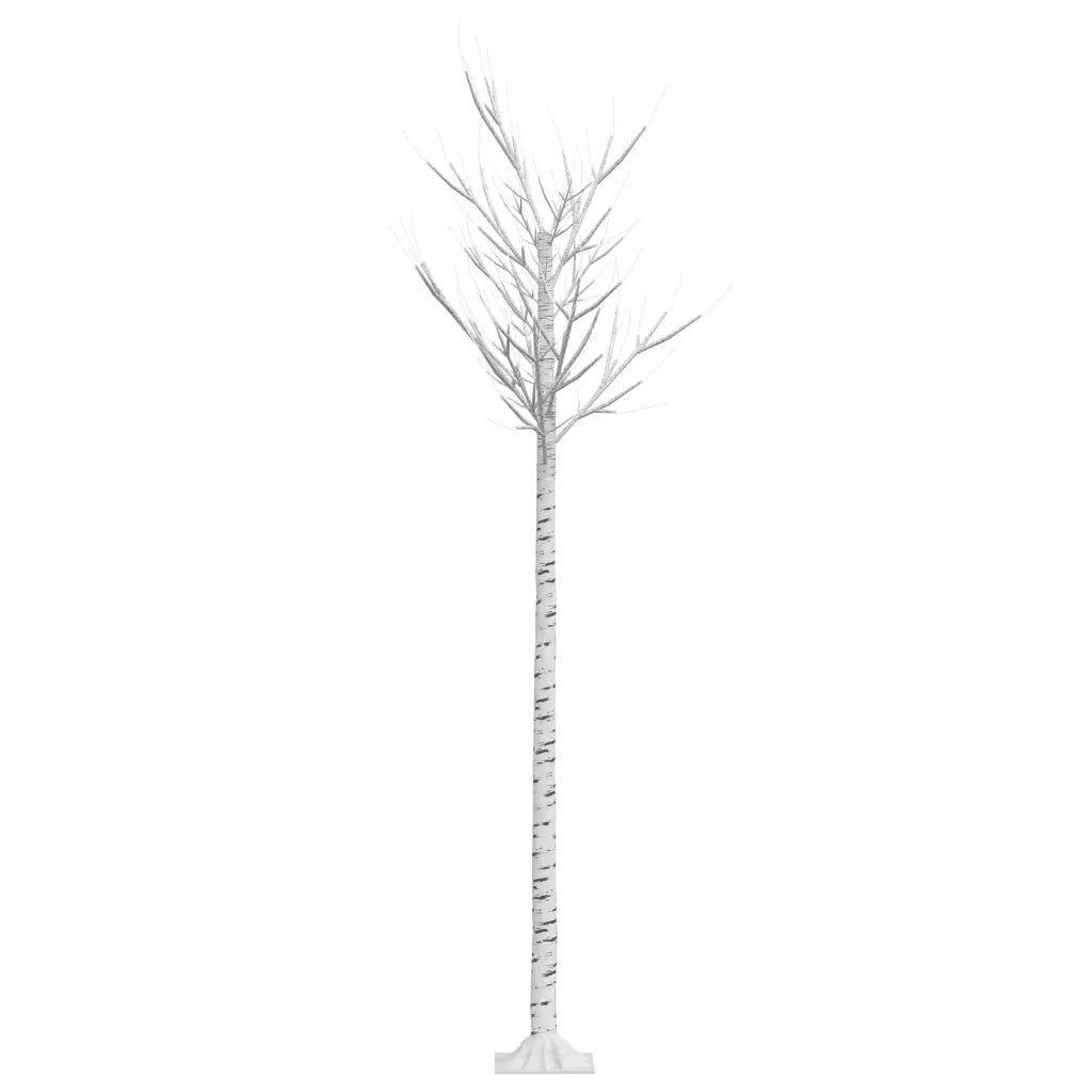 Albero Natale 200 LED-Albero Natalizio-Decorazioni natalizie 2,2 m Salice Bianco Caldo Interno Esterno