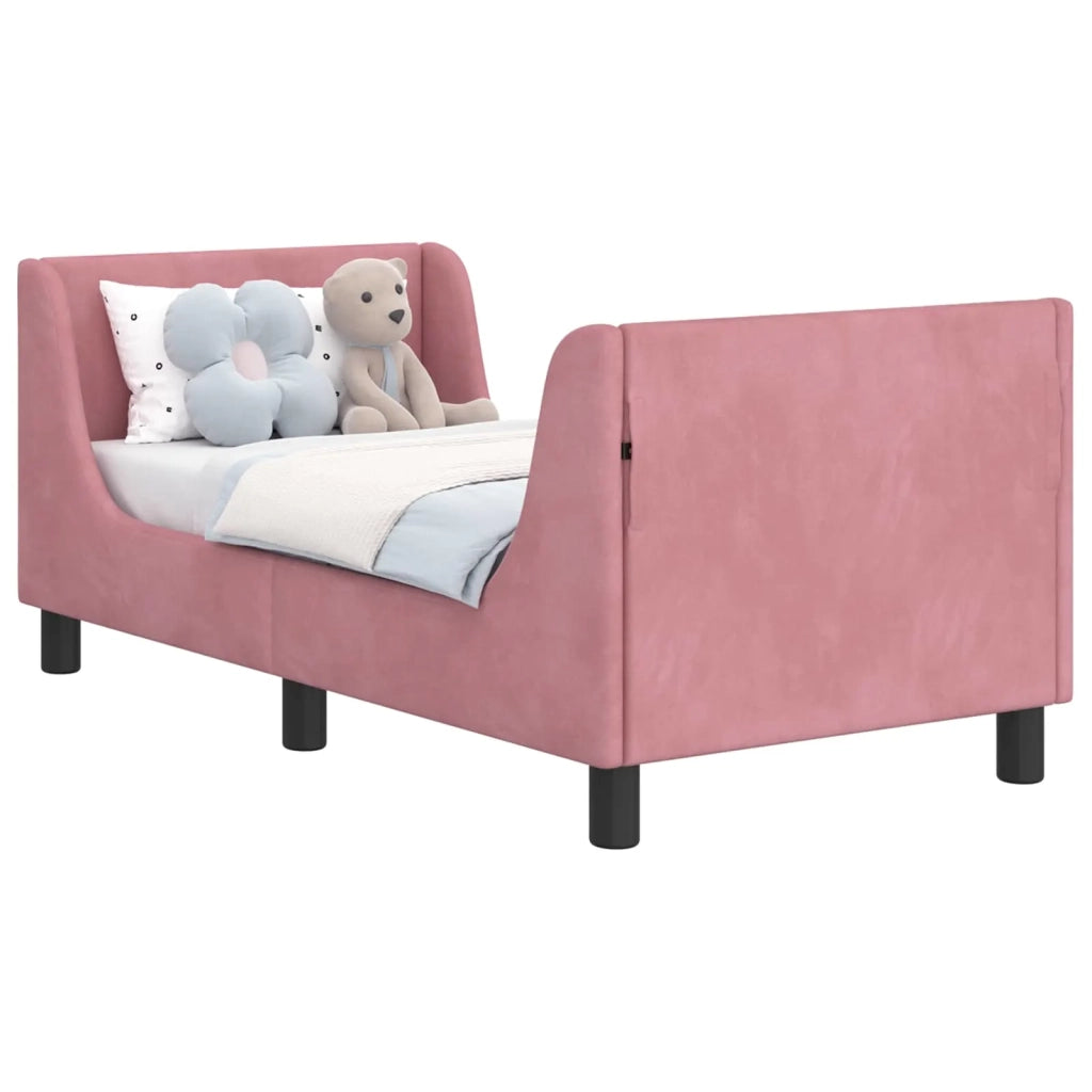 Struttura letto per bambini con testata-Giroletto per bambini Rosa 70 x 140 cm 471404