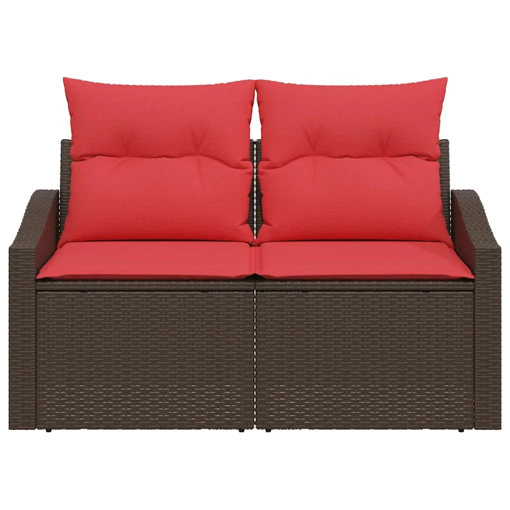 Divano da giardino Marrone 123 x 62 x 69cm polyrattan 42006778