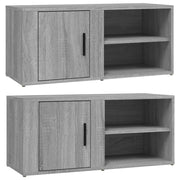 Mobile TV multimediale scaffale TV credenza mobile TV sala da pranzo soggiorno camera da letto 2 pezzi Sonoma 80 x 31,5 x 36 cm legno ingegnerizzato grigio 02_0028655