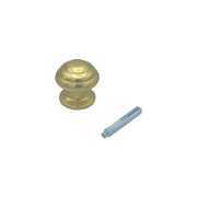 Maniglia su rosetta tonda SAGUATTI  271/60BQ in alluminio oro lucido