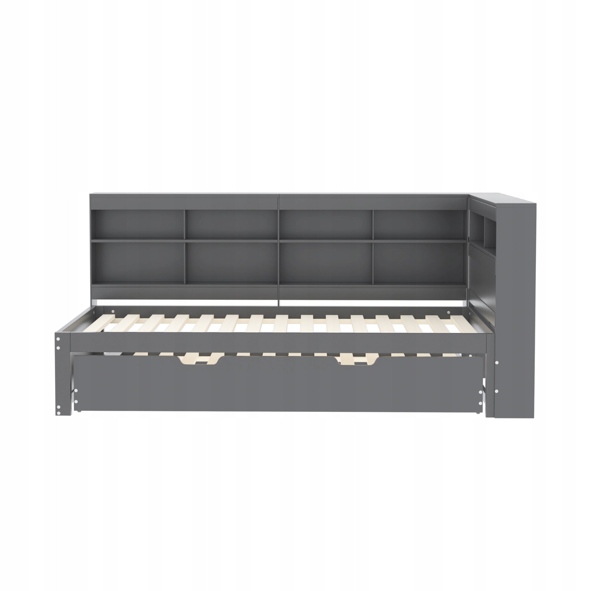 Letto pieghevole - Xylo - 90x200 - Grigio - USB