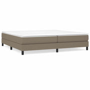 Letto matrimoniale | Letto per adulti | Struttura Letto a Rete a Molle Tortora 200x200 cm in Tessuto
