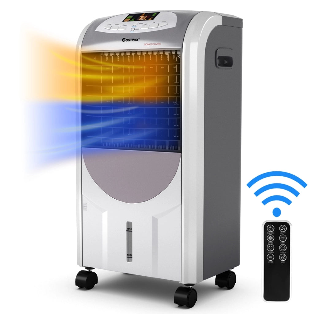 Ventilatore ad aria calda e fredda, Ventilatore portatile con scompartimento di cristalli di ghiaccio