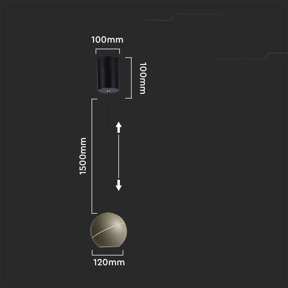 Lampada a sospensione LED 3000K 8,5W bronzo V-TAC VT-7797