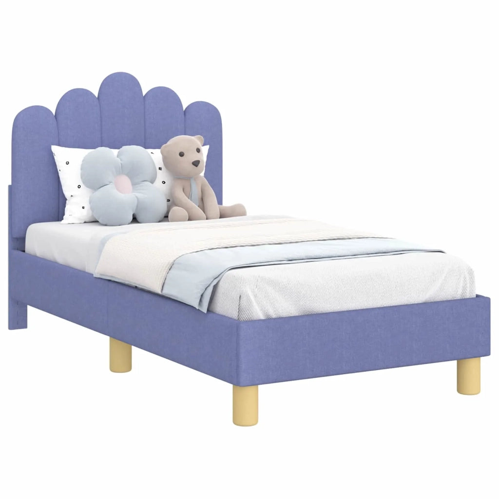 Struttura letto per bambini con testata Blu jeans 70 x 140 cm