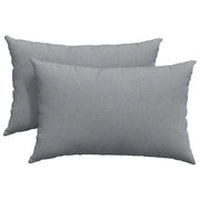 Cuscini da Divano 2 pz | Cuscini per sedie Grigio chiaro 60 x 40 cm Tessuto