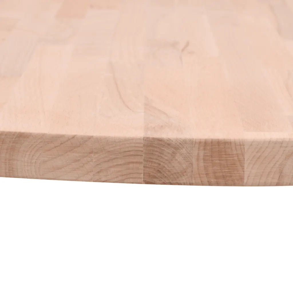 Piano per Tavolo Ã˜80x1,5 cm Rotondo in Legno Massello di Faggiocod mxl 107289