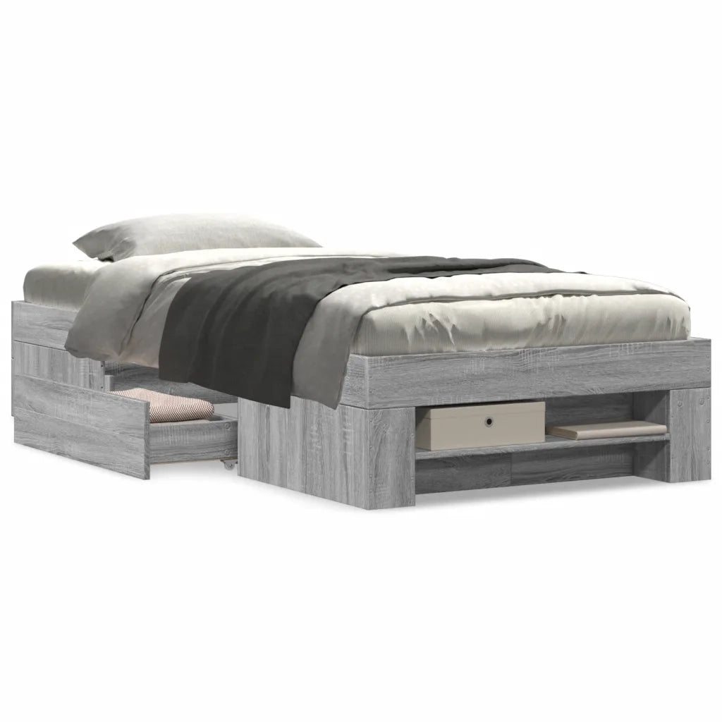 Giroletto Grigio Sonoma 90x190 cm in Legno Multistrato 3295525