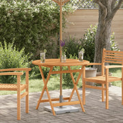 Tavolo da Giardino Pieghevole Ø90x75cm Massello di Eucalipto 312456