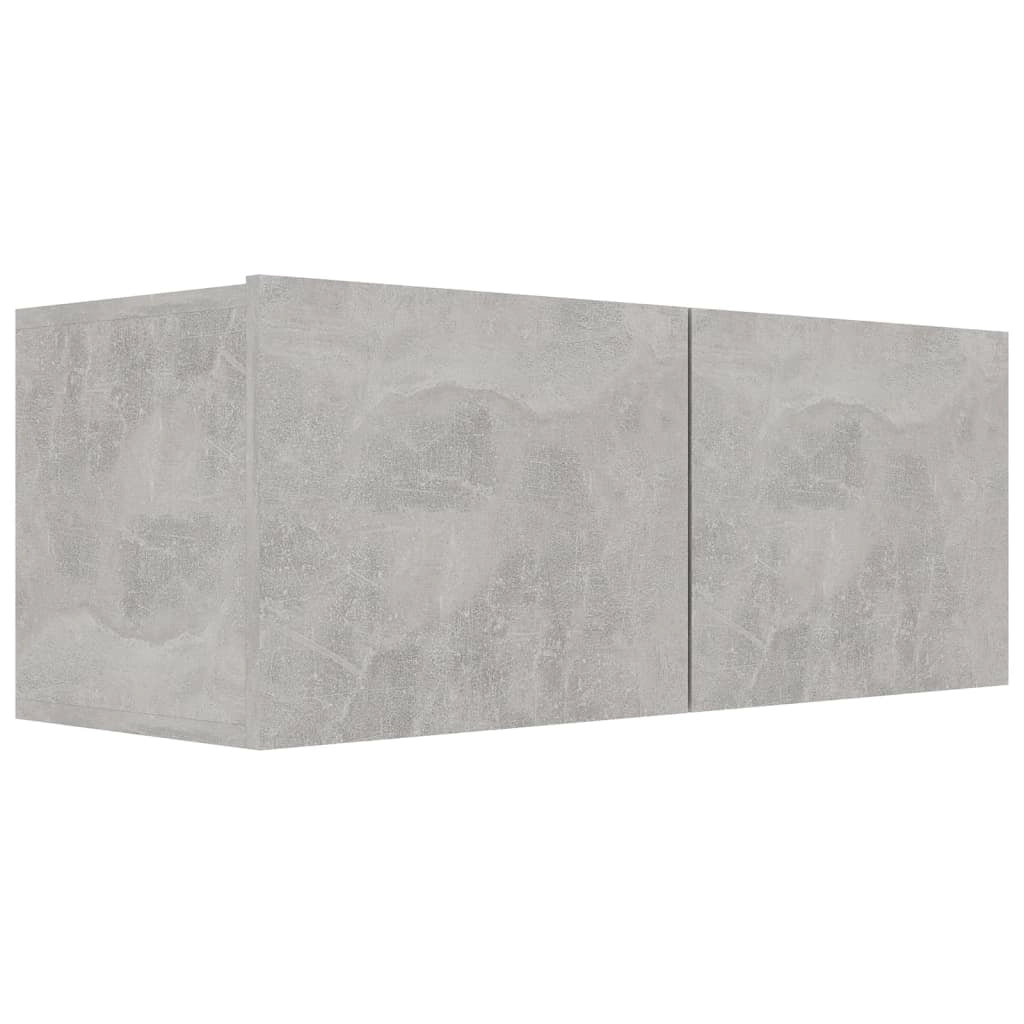 Set di mobili da 3 pezzi tra cui armadio credenza mobile TV televisore per soggiorno camera da letto salotto legno ingegnerizzato grigio 02_0024498