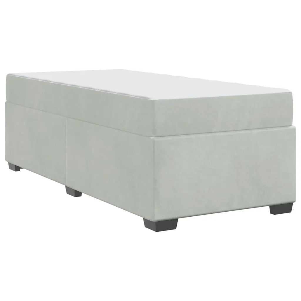 Struttura del letto Grigio chiaro 90 x 190 cm Tessuto